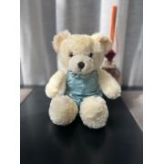 Bicho de pelúcia casal Urso Branco Gravata Floral - Imagem 2