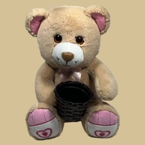 Urso Cestinha Romântico
